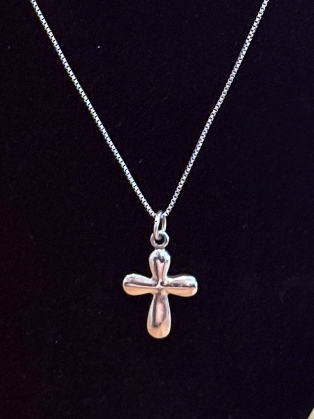 Sterling Silver Cross Pendant Necklace - Silver